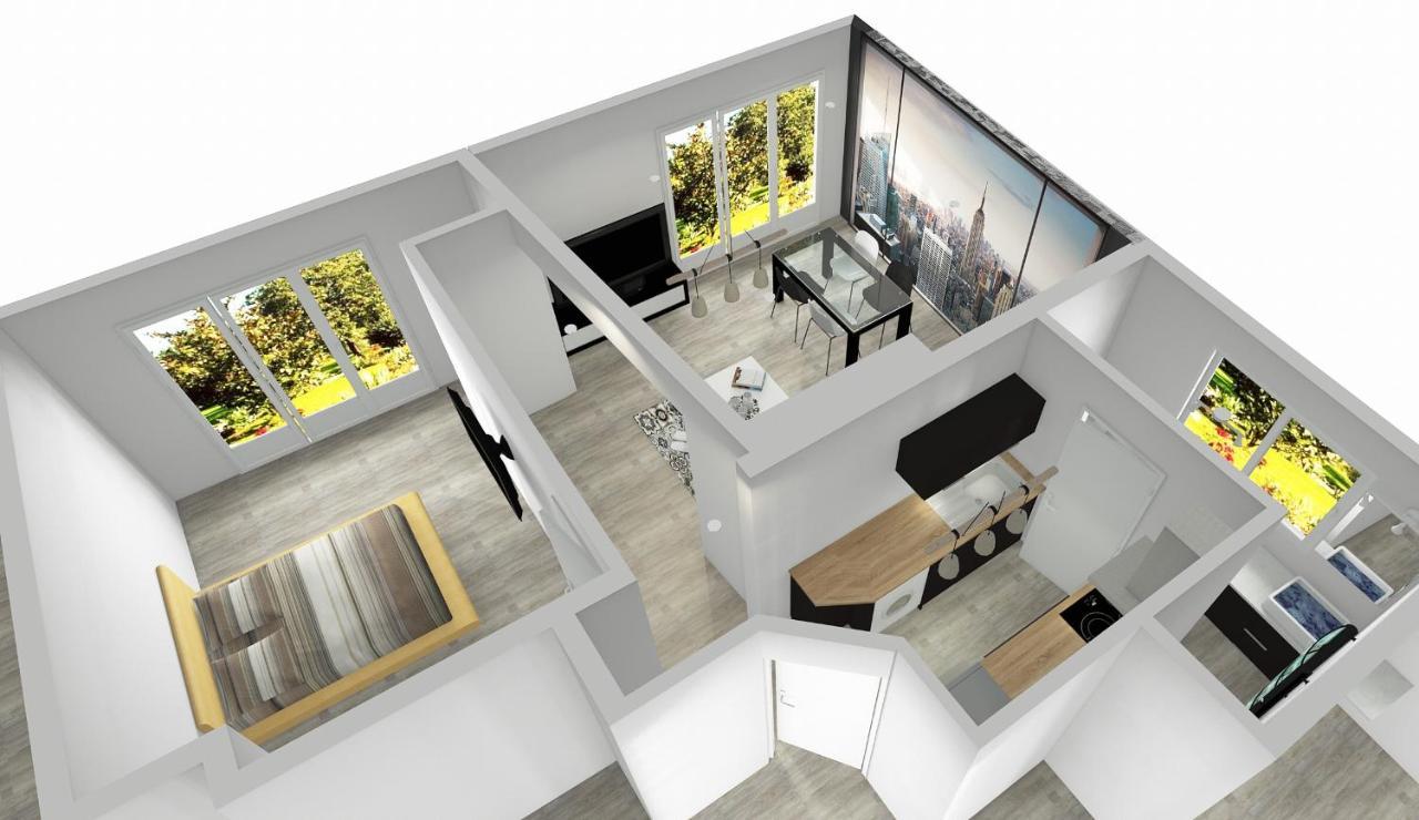 Charmant Appartement 1-4 Personnes, Proche Centre Avec Parking Nantes Exterior foto
