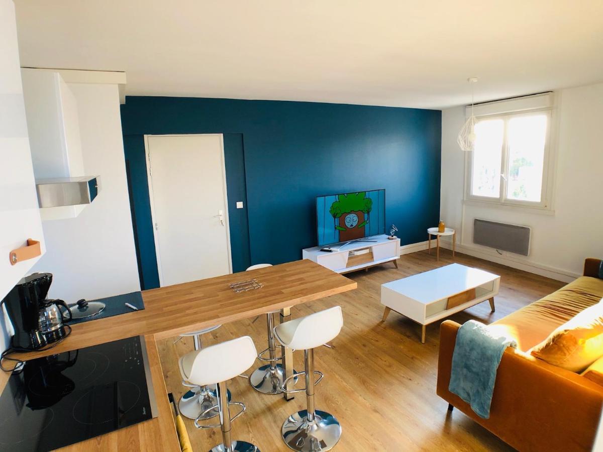 Charmant Appartement 1-4 Personnes, Proche Centre Avec Parking Nantes Exterior foto
